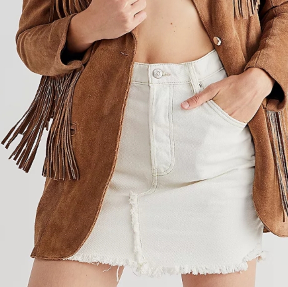 Free People Brea Cut Off Skirt - Picture 1 of 9